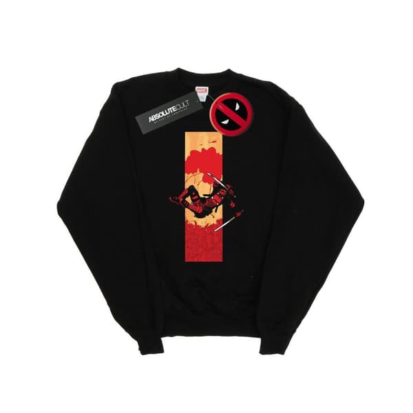 Marvel Dam/Tjej Deadpool Sweatshirt med blodremsa