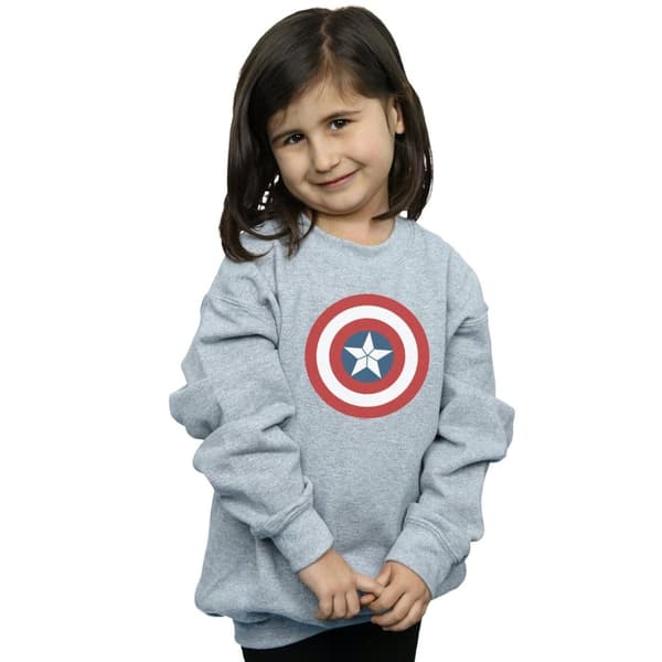 Marvel Sweatshirt med sköld från inbördeskriget i Captain America för flickor