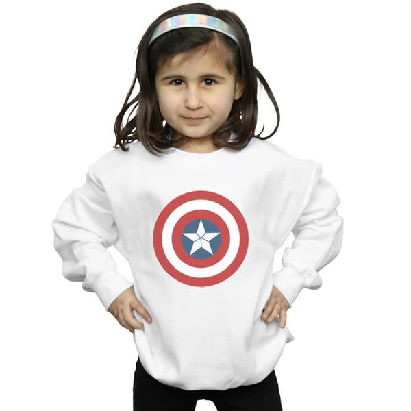 Marvel Sweatshirt med sköld från inbördeskriget i Captain America för flickor