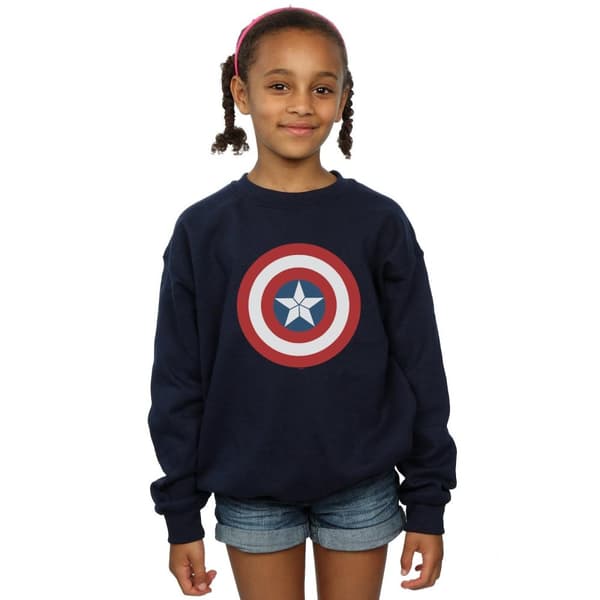 Marvel Sweatshirt med sköld från inbördeskriget i Captain America för flickor