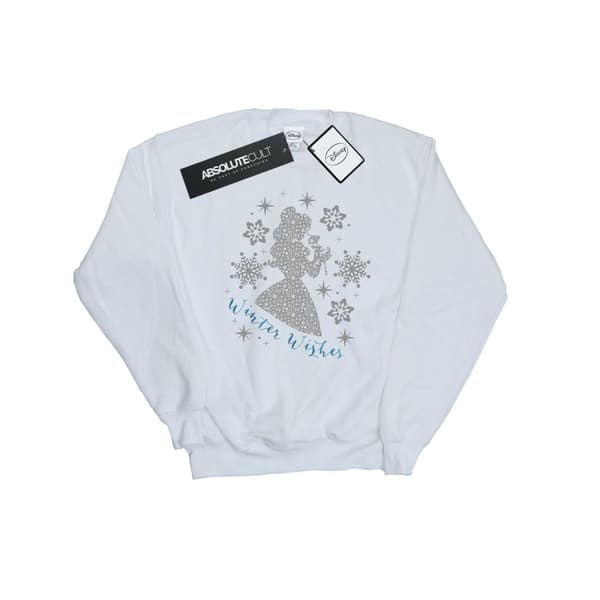 Disney Princess Dam/Tjej Belle Vinter Silhuett Sweatshirt