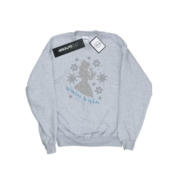 Disney Princess Womens/Ladies Belle Winter Silhouette Sweatshirt