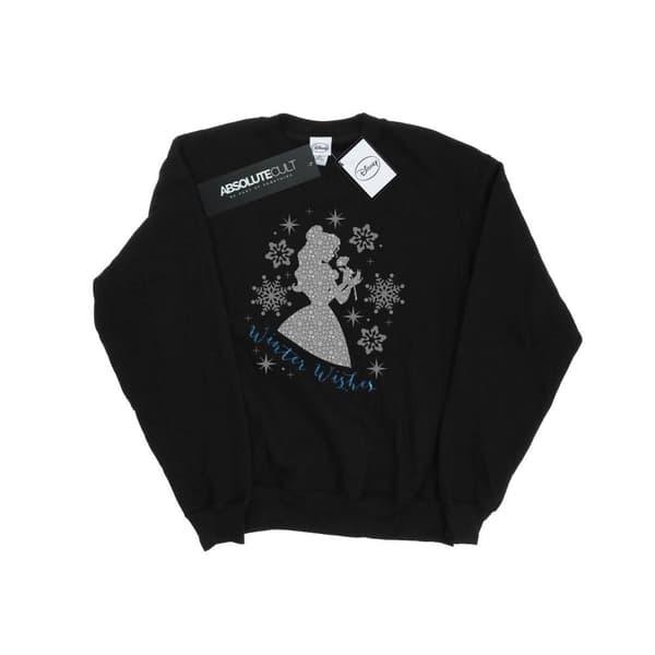 Disney Princess Womens/Ladies Belle Winter Silhouette Sweatshirt