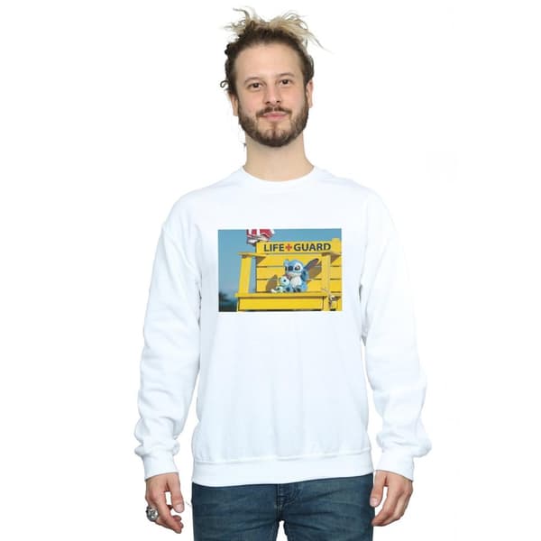 Disney Mens Lilo And Stitch Life Guard Sweatshirt