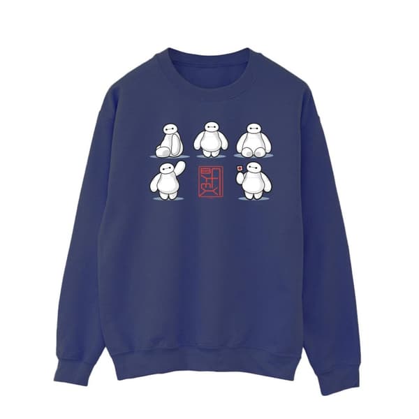 Disney Mens Big Hero 6 Baymax Many Poses Sweatshirt