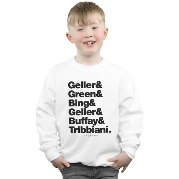 Friends Boys Surnames Text Sweatshirt