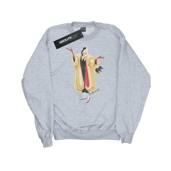 Disney Mens 101 Dalmatiner Classic Cruella De Vil Sweatshirt