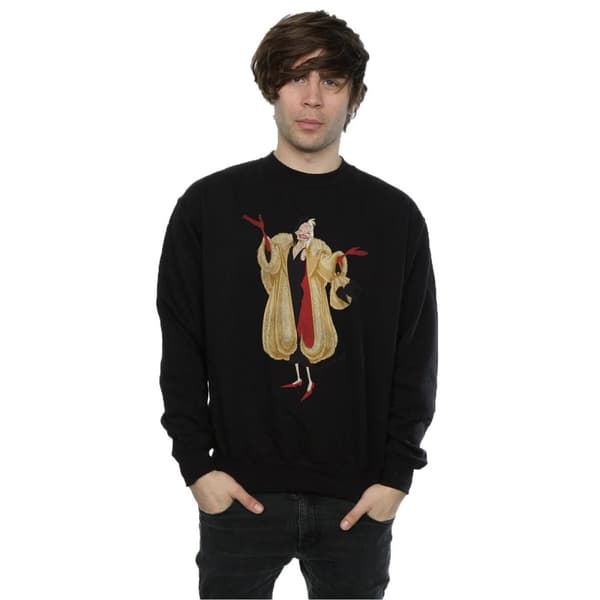 Disney Mens 101 Dalmatiner Classic Cruella De Vil Sweatshirt