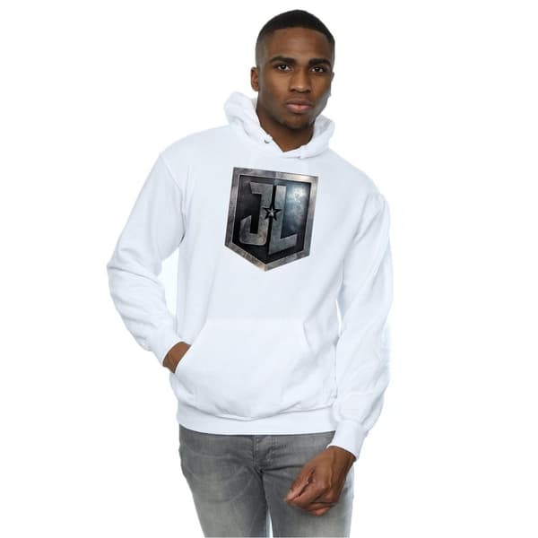 DC Comics Mens Justice League Movie Shield Hoodie
