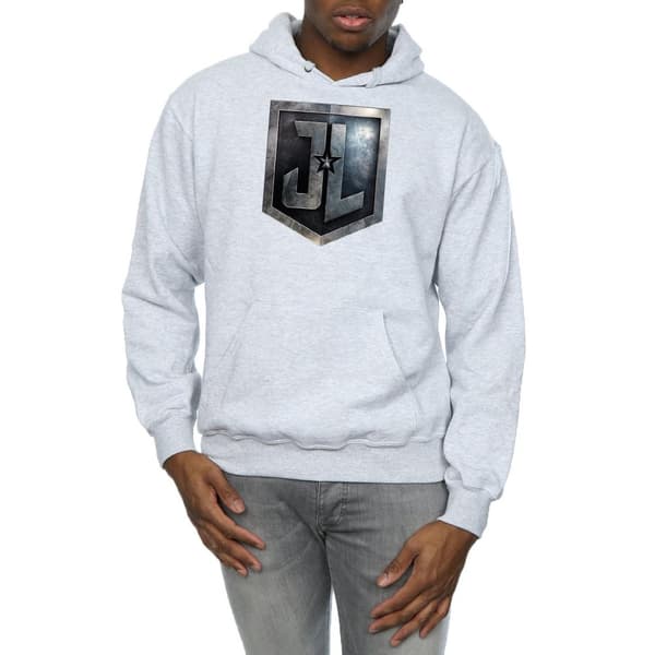 DC Comics Mens Justice League Movie Shield Hoodie