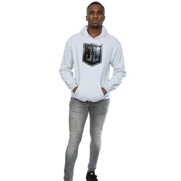 DC Comics Mens Justice League Movie Shield Hoodie