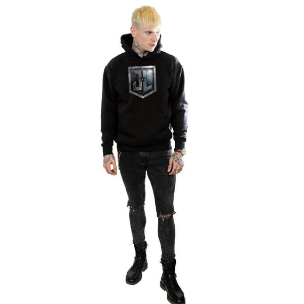 DC Comics Mens Justice League Movie Shield Hoodie