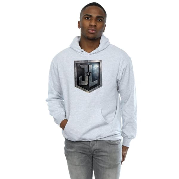 DC Comics Mens Justice League Movie Shield Hoodie