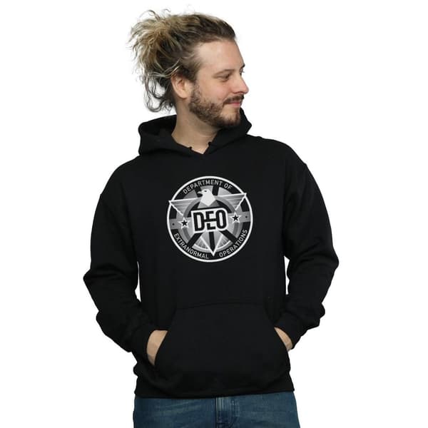 DC Comics Supergirl TV Series Deo Crest Hoodie för herrar