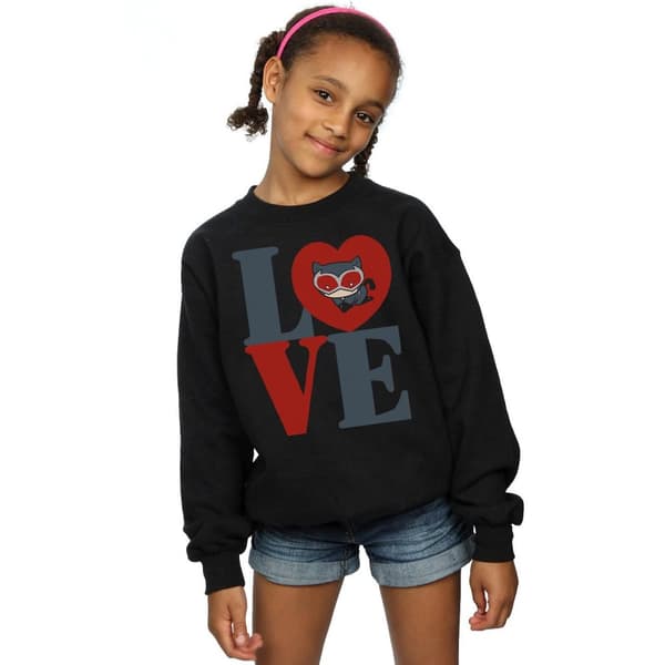 DC Comics Girls Chibi Catwoman Love Sweatshirt