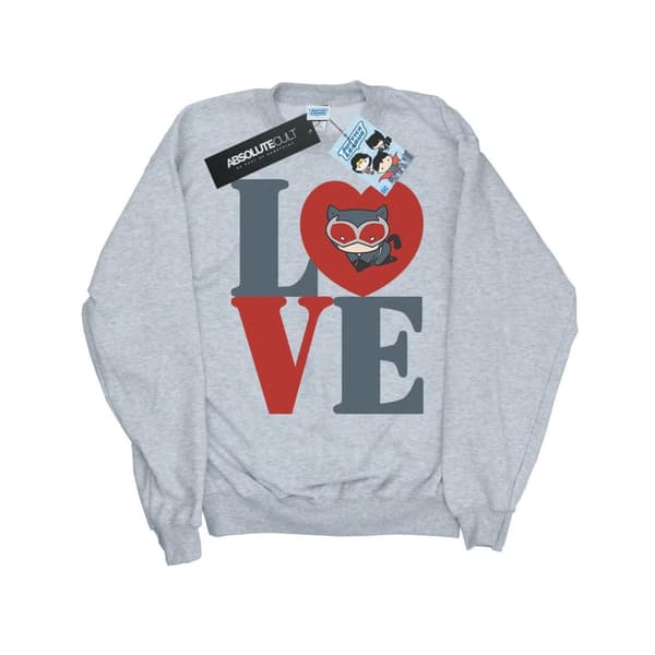 DC Comics Girls Chibi Catwoman Love Sweatshirt