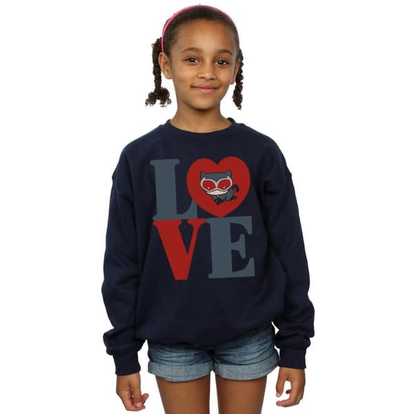 DC Comics Girls Chibi Catwoman Love Sweatshirt