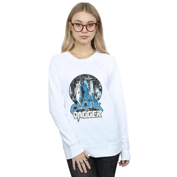 Marvel Dam/Tjej Cloak And Dagger Retro Sweatshirt