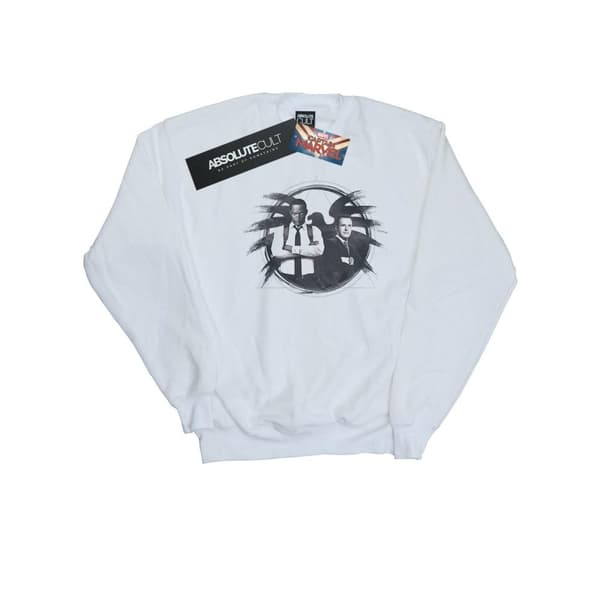 Marvel Boys Captain Marvel Nick Fury And Agent Coulson Sweatshirt