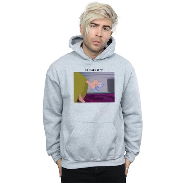 Disney Princess Mens I´ll Make It Fit Hoodie