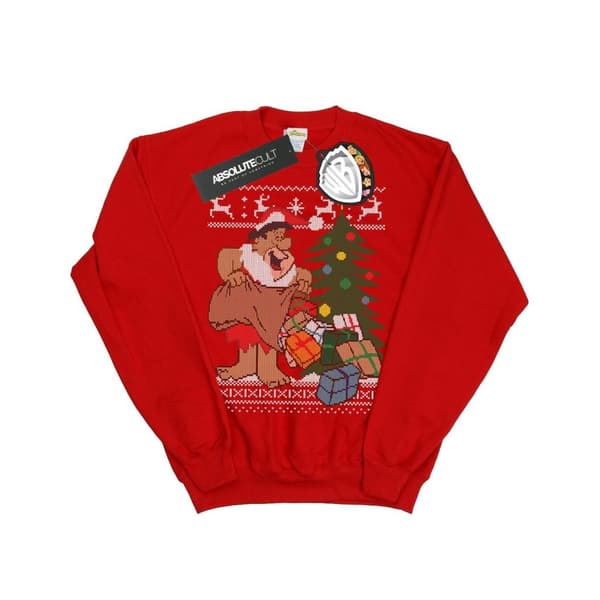 The Flintstones Boys Christmas Fair Isle Sweatshirt