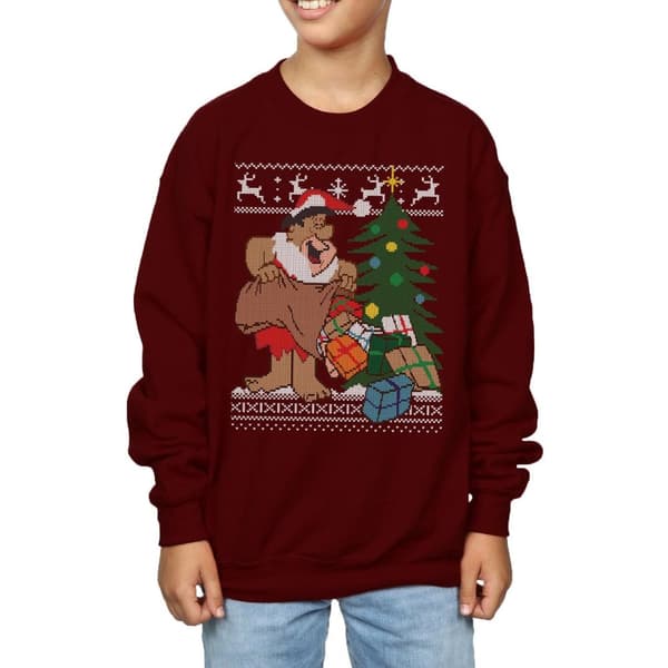 The Flintstones Boys Christmas Fair Isle Sweatshirt