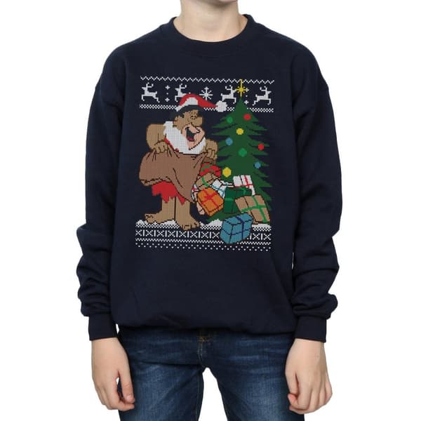 The Flintstones Boys Christmas Fair Isle Sweatshirt