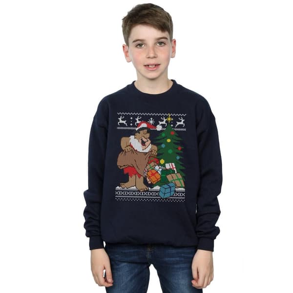 The Flintstones Boys Christmas Fair Isle Sweatshirt