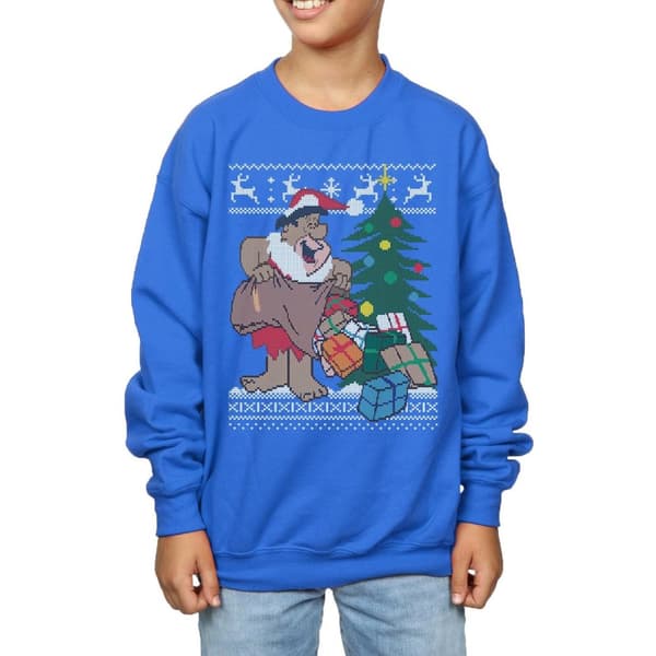The Flintstones Boys Christmas Fair Isle Sweatshirt