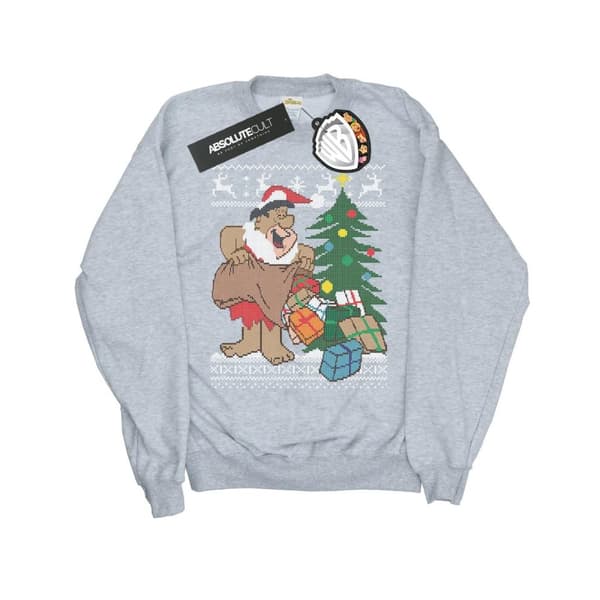 The Flintstones Boys Christmas Fair Isle Sweatshirt