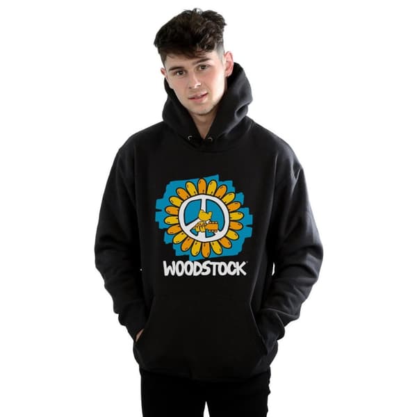 Woodstock Mens Flower Peace Hoodie