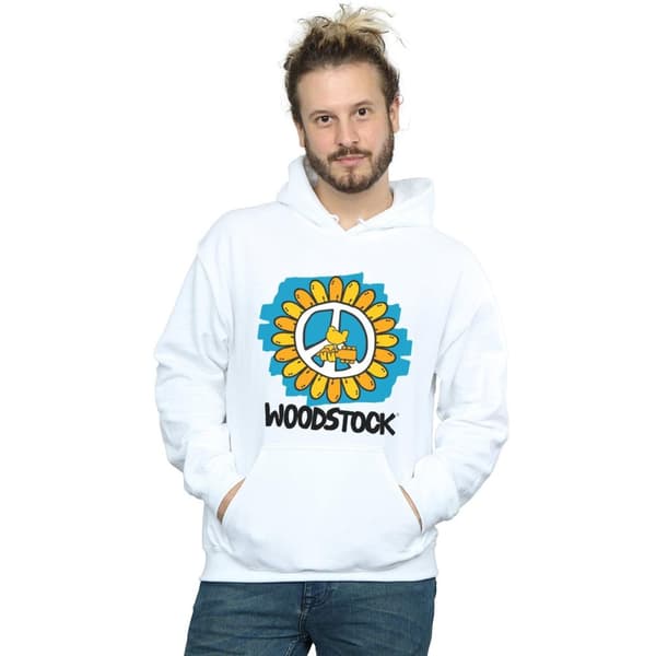 Woodstock Mens Flower Peace Hoodie