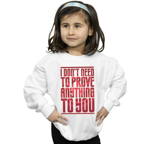 Marvel Girls Captain Marvel Prove Anything Sweatshirt