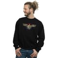 Miniatyrbillede 2 af 3: Marvel Mens Captain Marvel Chest Emblem Sweatshirt