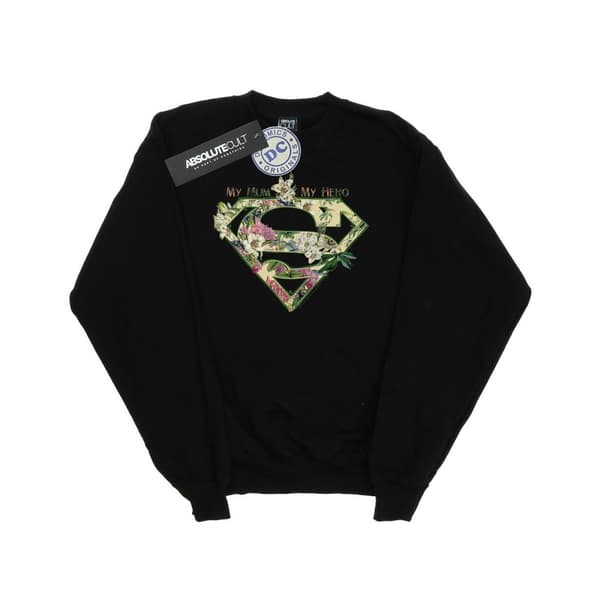 DC Comics Supergirl My Mum My Hero - Sweatshirt för kvinnor/damer Black M