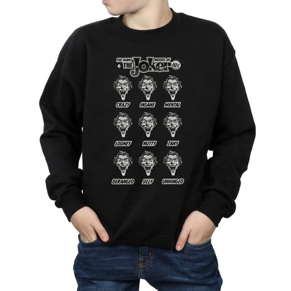 DC Comics Pojkar The Joker The Many Moods Of The Joker Sweatshirt