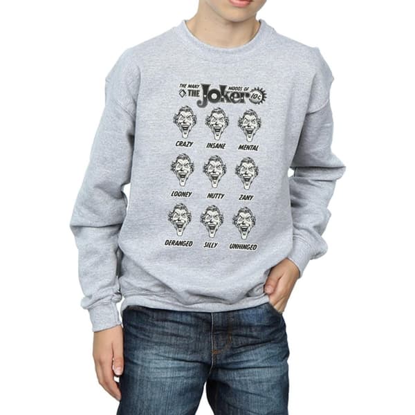 DC Comics Pojkar The Joker The Many Moods Of The Joker Sweatshirt