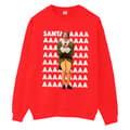 Miniatyrbilde 1 av 5: Elf Boys Buddy Santa Scream Sweatshirt