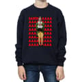 Miniatyrbilde 3 av 5: Elf Boys Buddy Santa Scream Sweatshirt