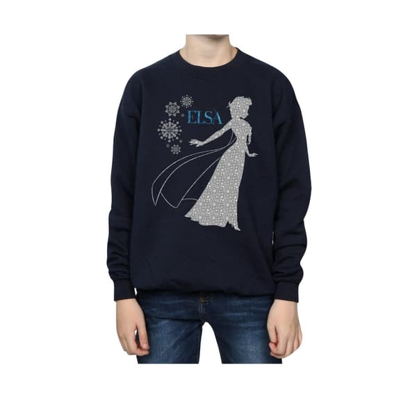Disney Pojkar Frozen Elsa Christmas Silhouette Sweatshirt