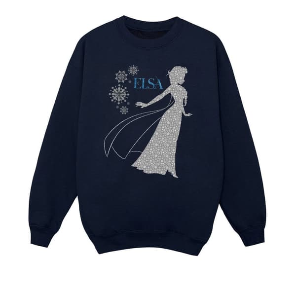 Disney Pojkar Frozen Elsa Christmas Silhouette Sweatshirt