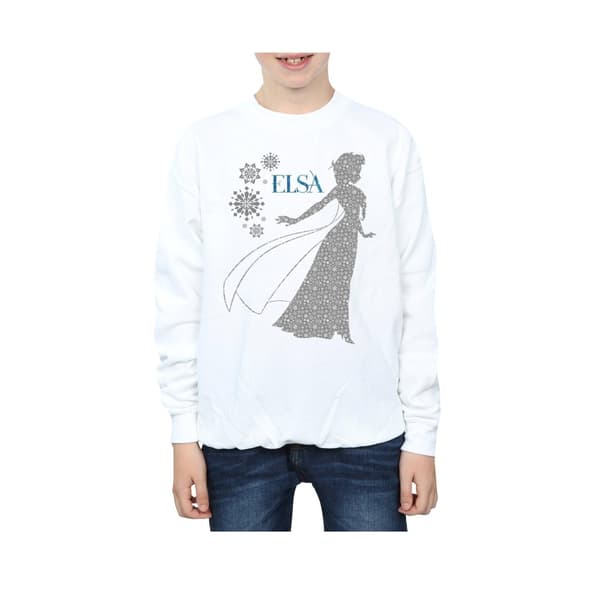 Disney Pojkar Frozen Elsa Christmas Silhouette Sweatshirt