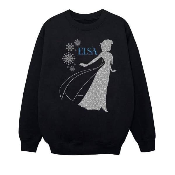 Disney Pojkar Frozen Elsa Christmas Silhouette Sweatshirt