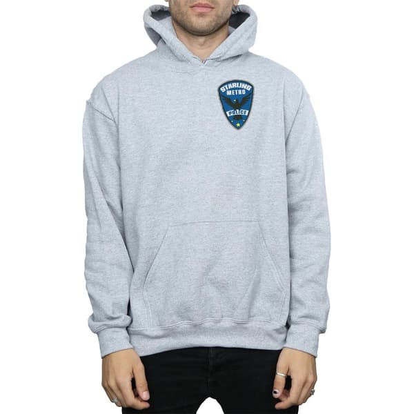 DC Comics Mens Arrow Starling Metro Badge Hoodie