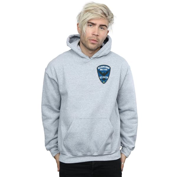DC Comics Mens Arrow Starling Metro Badge Hoodie