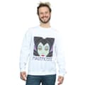 Miniatyrbillede 2 af 5: Disney Mens Maleficent Cropped Head Sweatshirt