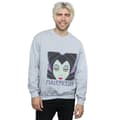 Miniatyrbillede 2 af 5: Disney Mens Maleficent Cropped Head Sweatshirt