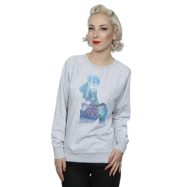 Disney Princess Dam/Tjej Cinderella Sweatshirt med fylld silhuett