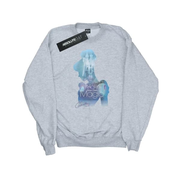 Disney Princess Dam/Tjej Cinderella Sweatshirt med fylld silhuett
