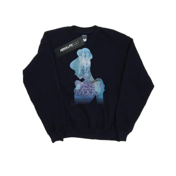 Disney Princess Dam/Tjej Cinderella Sweatshirt med fylld silhuett
